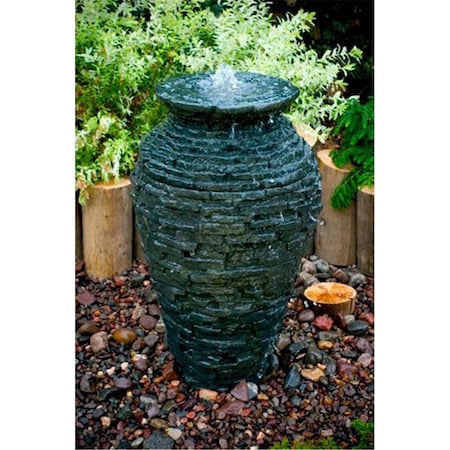 Greengrass Aquascape  Stacked Slate Urn - Small GR165750